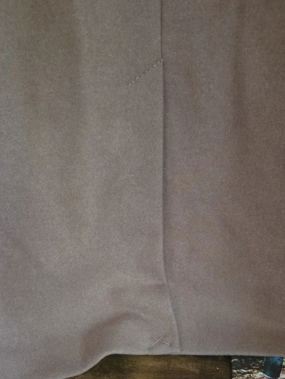 NWOT kate spade Camel Wool Blend Trench Coat with Faux Fur Collar